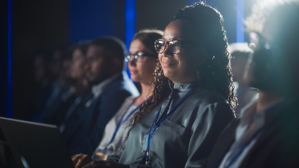 lady attending a seminar