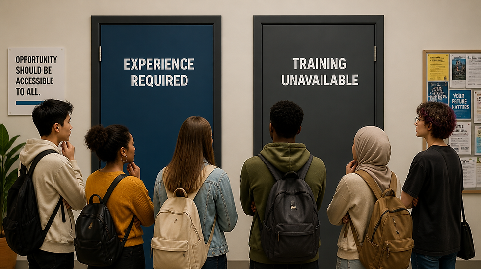 young adults unable to apply fo jobs