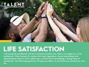 Free Life Satisfaction Workbook