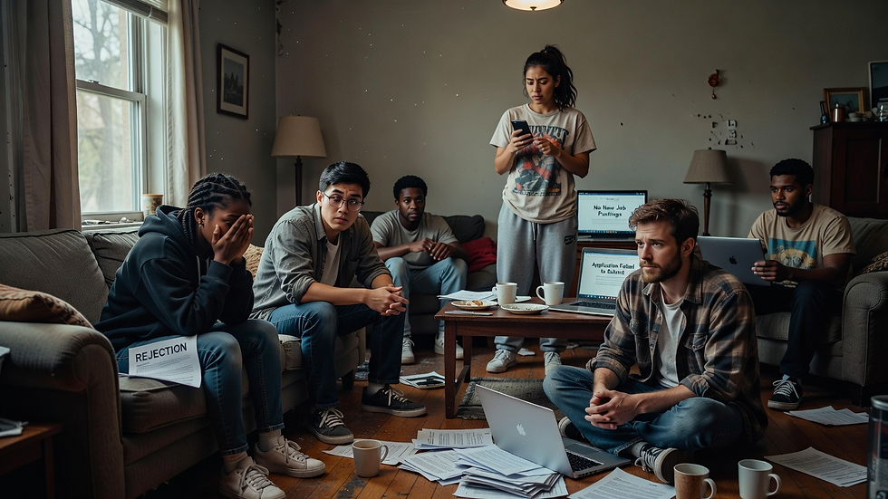 young adults with no jobs