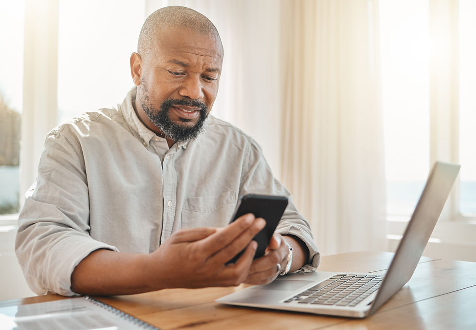 man learning about himself