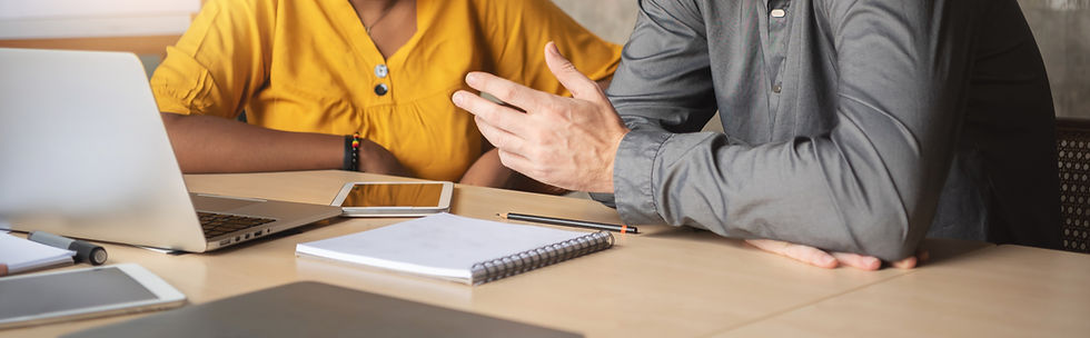 two people coaching session