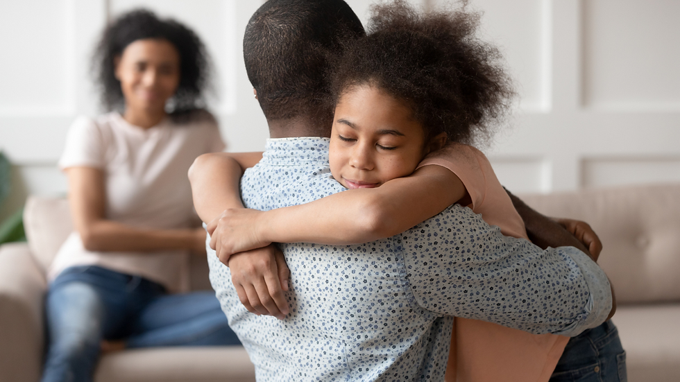 family hugging