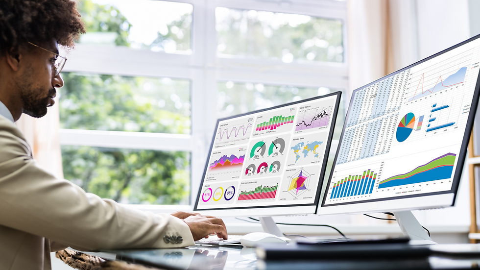 man analyzing data to make informed decisions