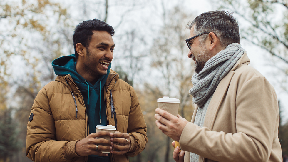 two men having a conversation