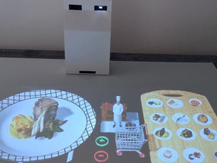 Augmented Reality For Restaurant Menus Using Hololamp