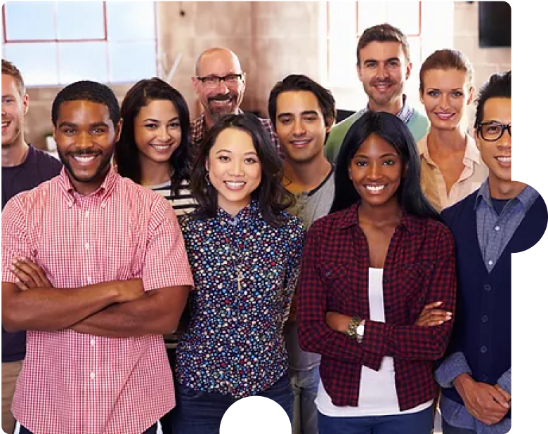 diverse group of people with different career
