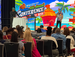 Eric Shepherd and Darrell Andrews (Coach D) presenting on stage at NAWDP 2025